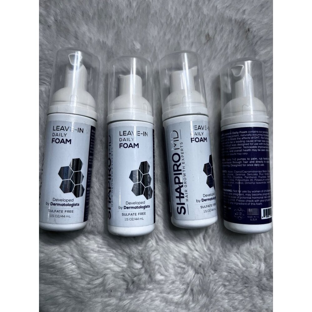 Sharpio MD hair growth experts leave in daily foam lot of 4